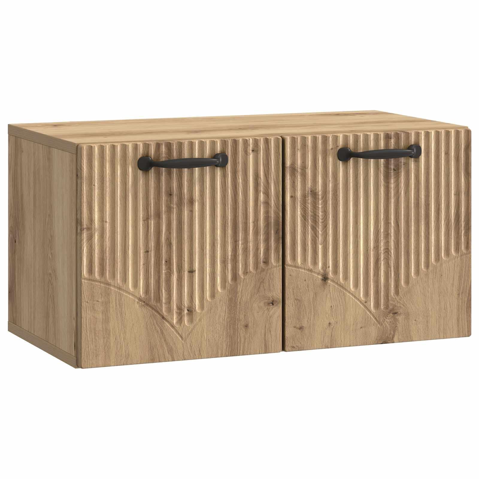 Væghængt TV-skab Artisan-eg 59,5 x 31 x 30 cm Konstrueret træ billede