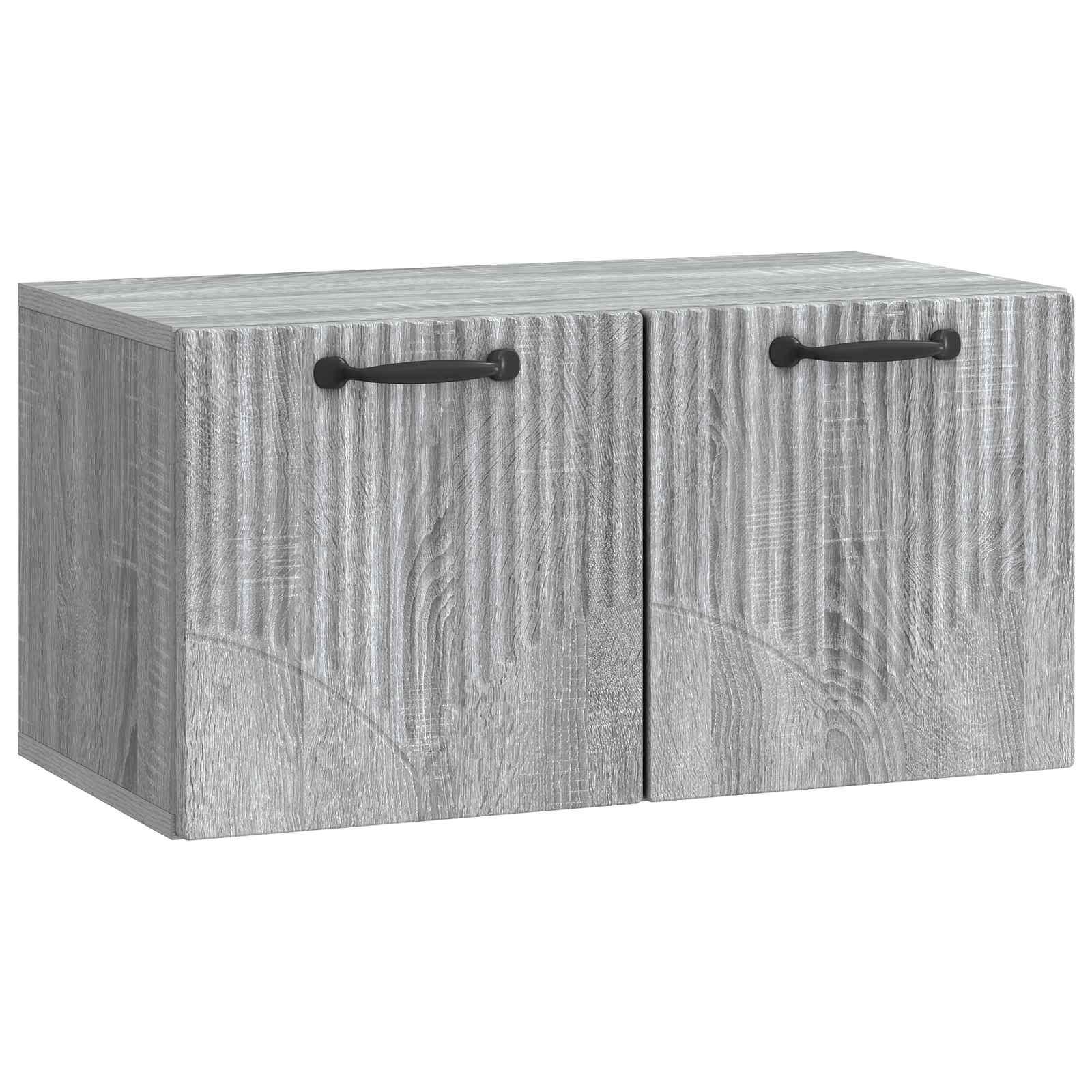 Væghængt TV-skab Vægmonteret Grå sonoma-eg 59,5 x 31 x 30 cm billede