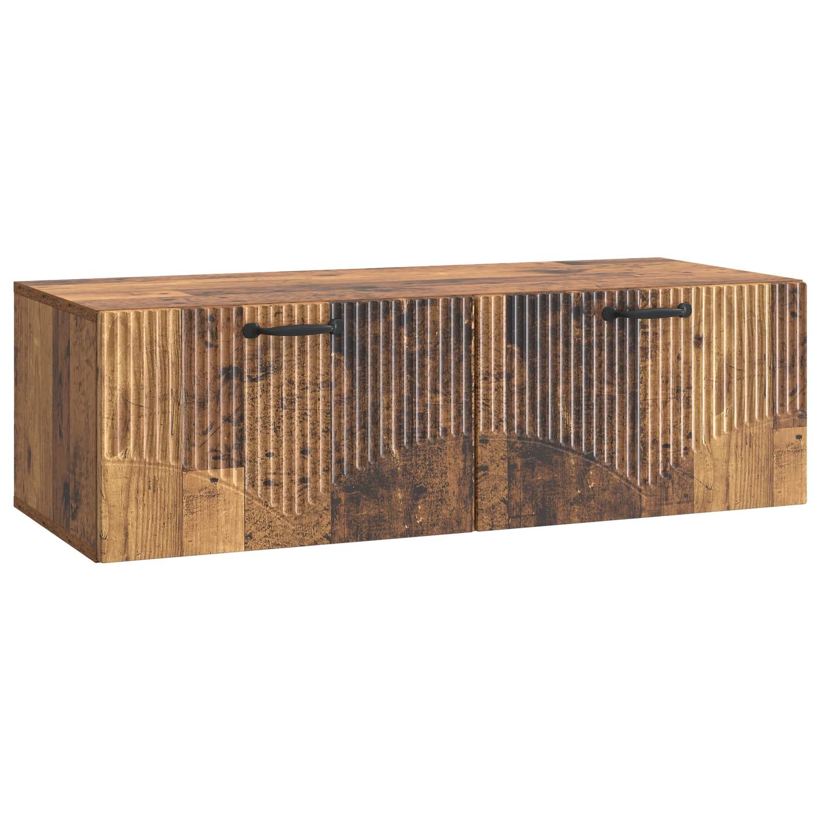 Væghængt TV-skab Gammelt træ 98 x 41 x 30 cm Konstrueret træ billede
