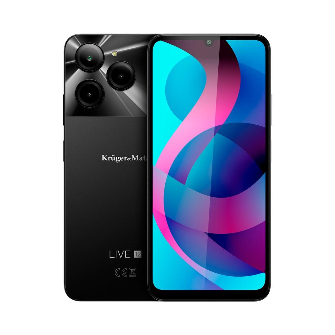 Kruger & Matz LIVE 12 - sort smartphone billede