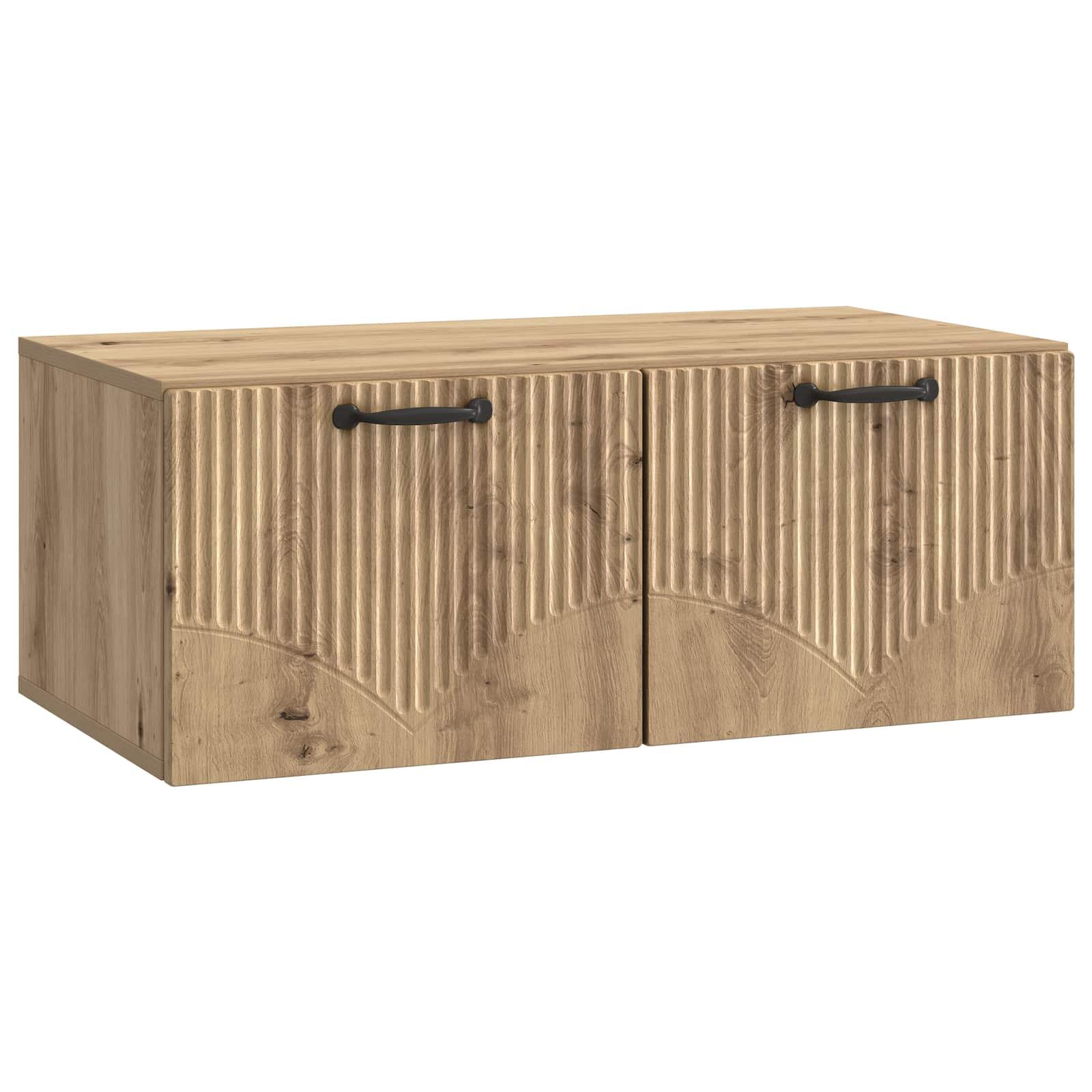 Væghængt TV-skab Artisan-eg 78,5 x 41 x 30 cm Konstrueret træ billede
