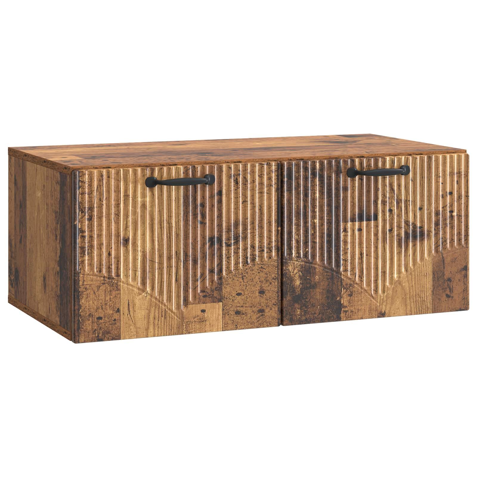 Væghængt TV-skab Gammelt træ 78,5 x 41 x 30 cm Konstrueret træ billede