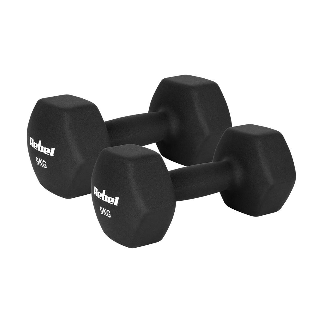 Rebel Active neopren håndvægte HEX – 2 x 9 kg billede