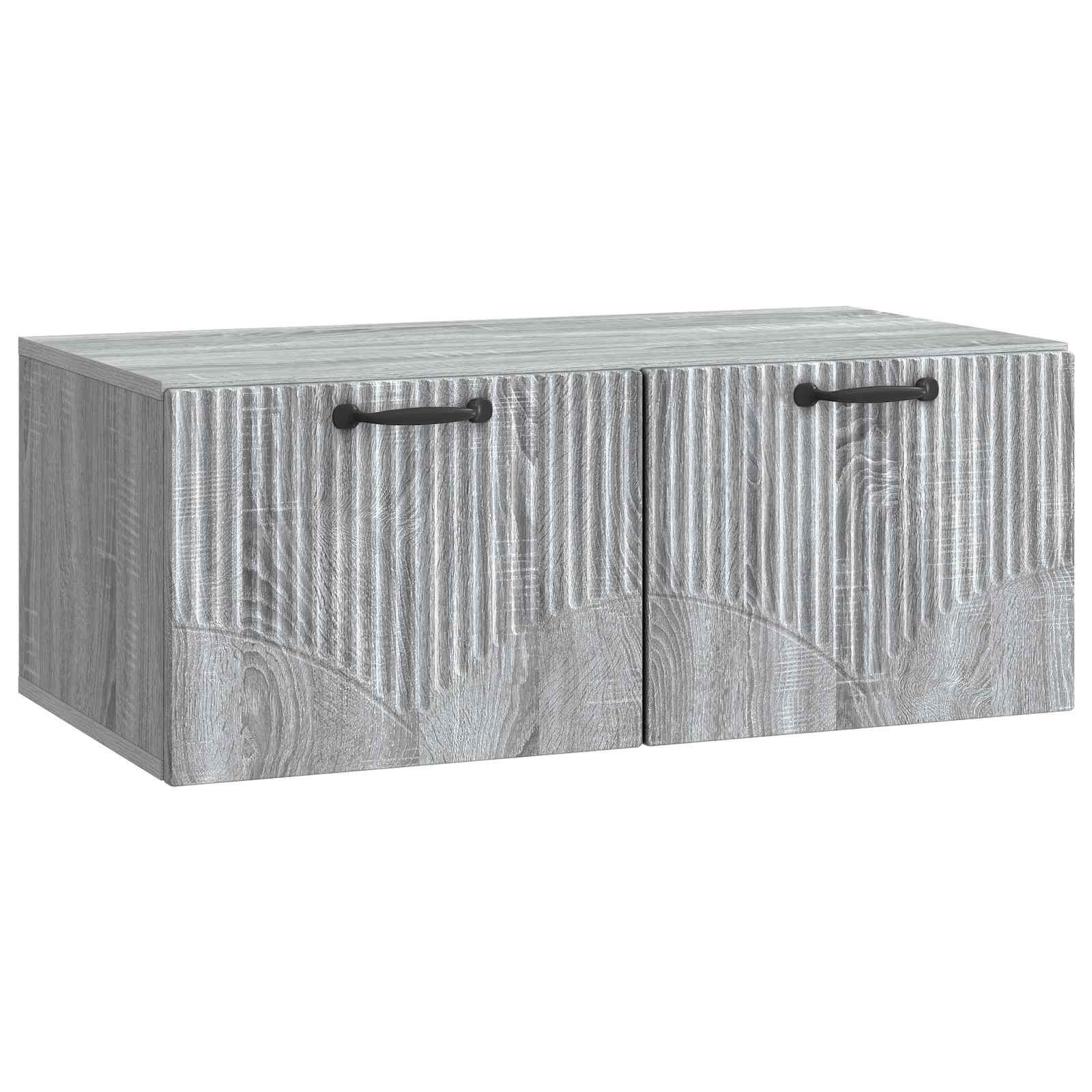 Væghængt TV-skab Vægmonteret Grå sonoma-eg 78,5 x 41 x 30 cm billede