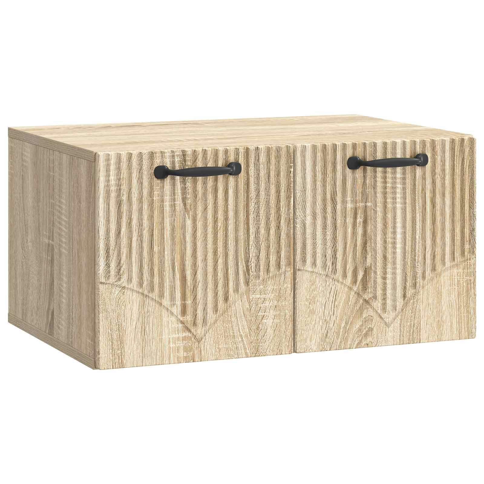 Væghængt TV-skab Sonoma-eg 59,5 x 41 x 30 cm Konstrueret træ billede