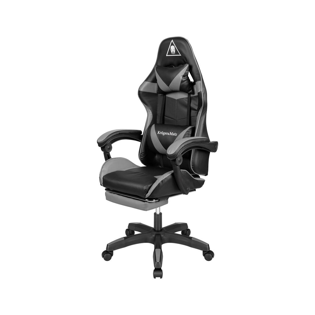 Kruger & Matz GX-150 gamer stol – sort/grå billede