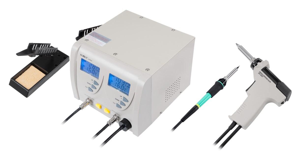 KEMOT ZD-917 loddestation - afloddekolbe + loddekolbe billede