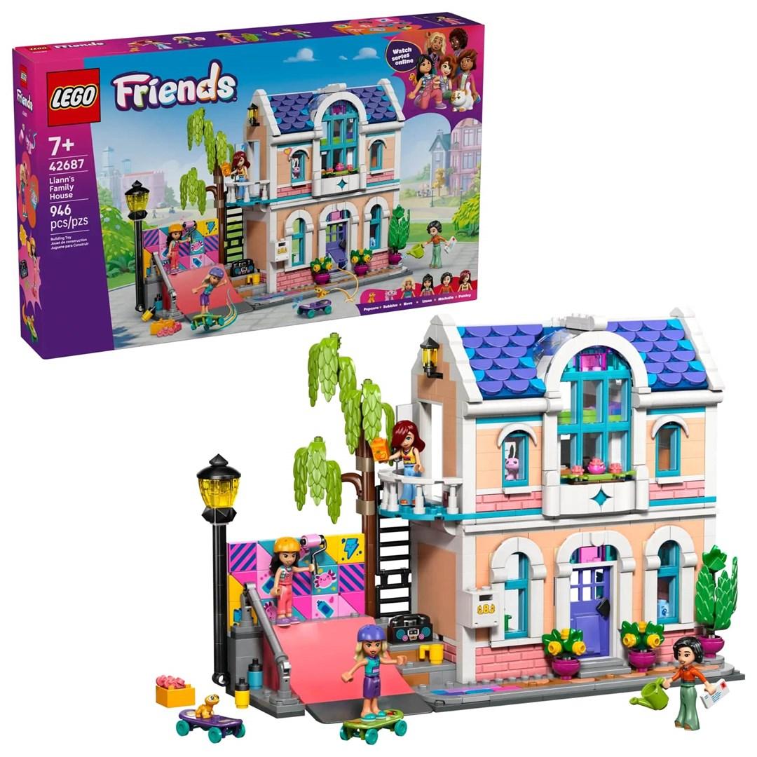 LEGO Friends 42687 Lianns familievilla – byggesæt til børn 7+ (946 dele)