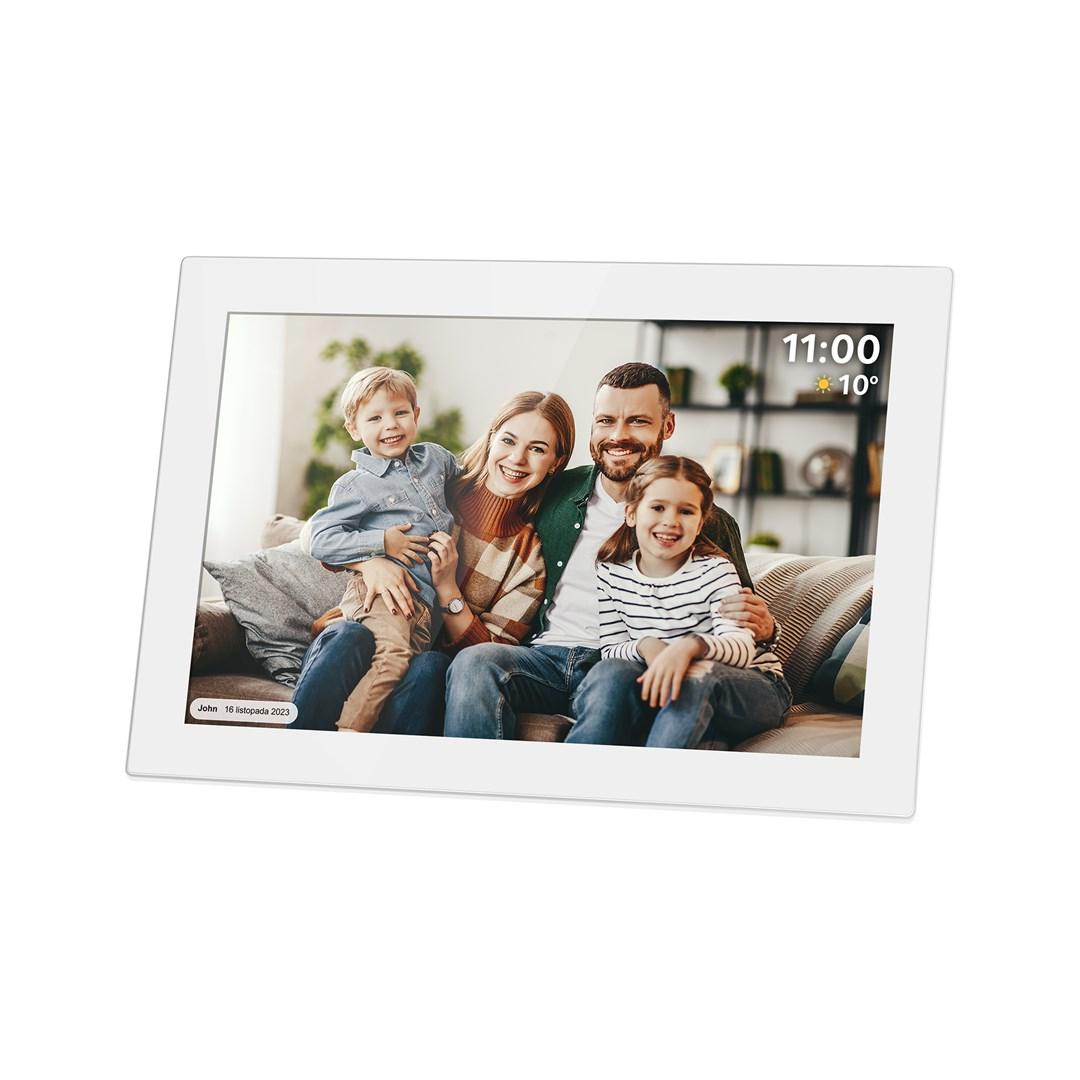 Kruger & Matz FRAMEO digital fotoramme 10,1" Wi‑Fi - hvid billede