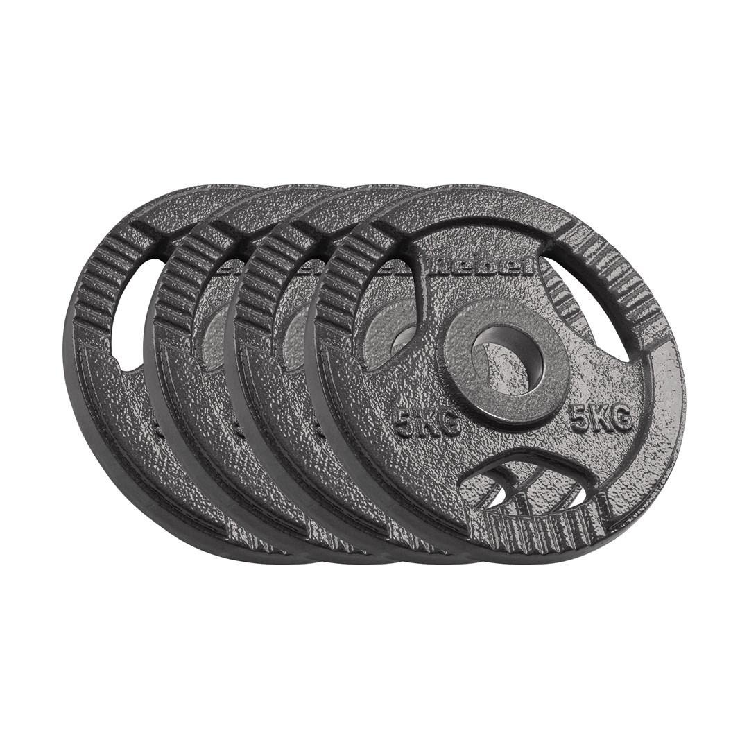 Rebel olympiske vægtskiver 4×5 kg - 51 mm grebshuller billede