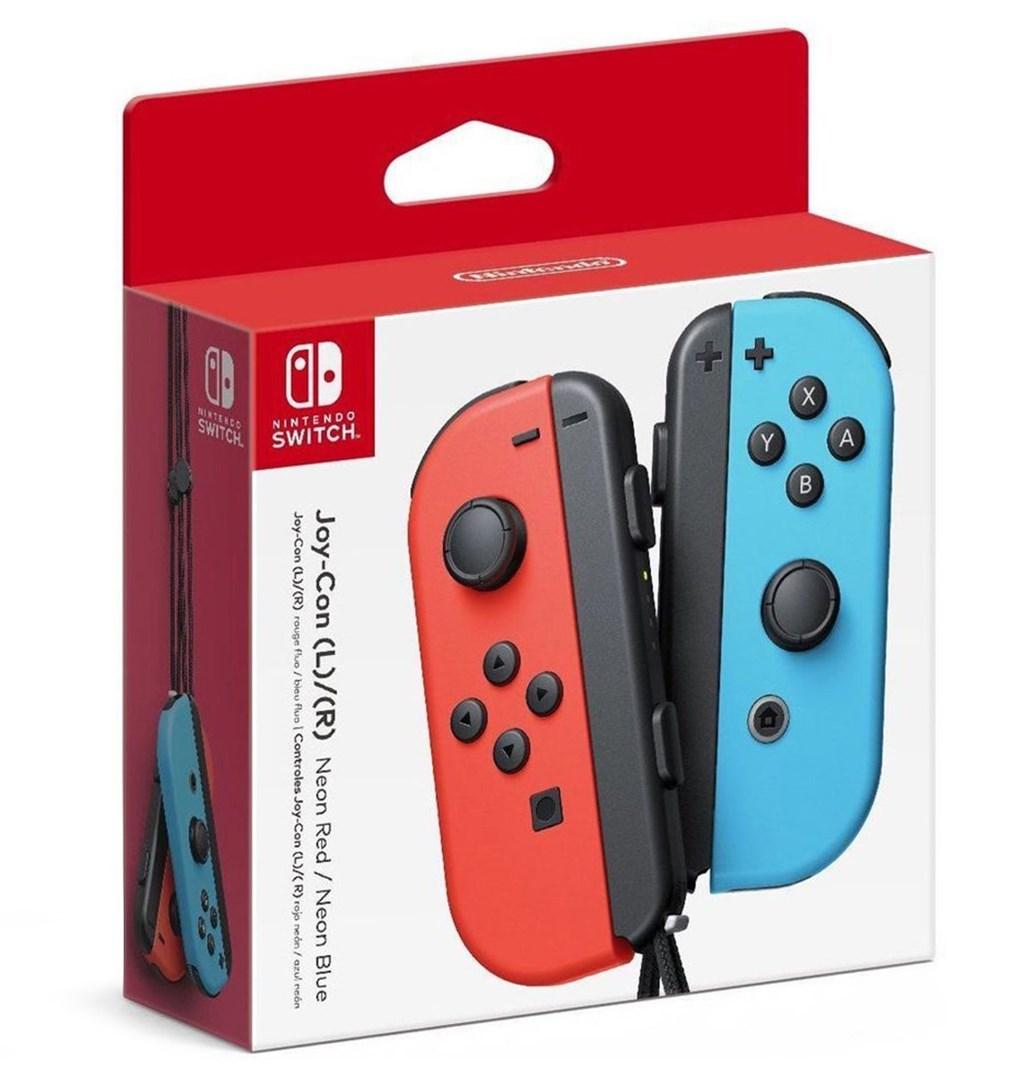 Nintendo Switch Joy-Con (venstre/højre) - Neon Rød/Neon Blå trådløs gamepad