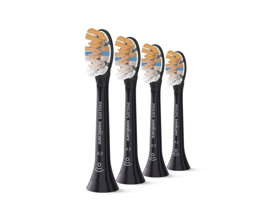 Philips Sonicare Premium All-in-One A3 HX9094/88 tandbørstehoveder - 4 stk., sort