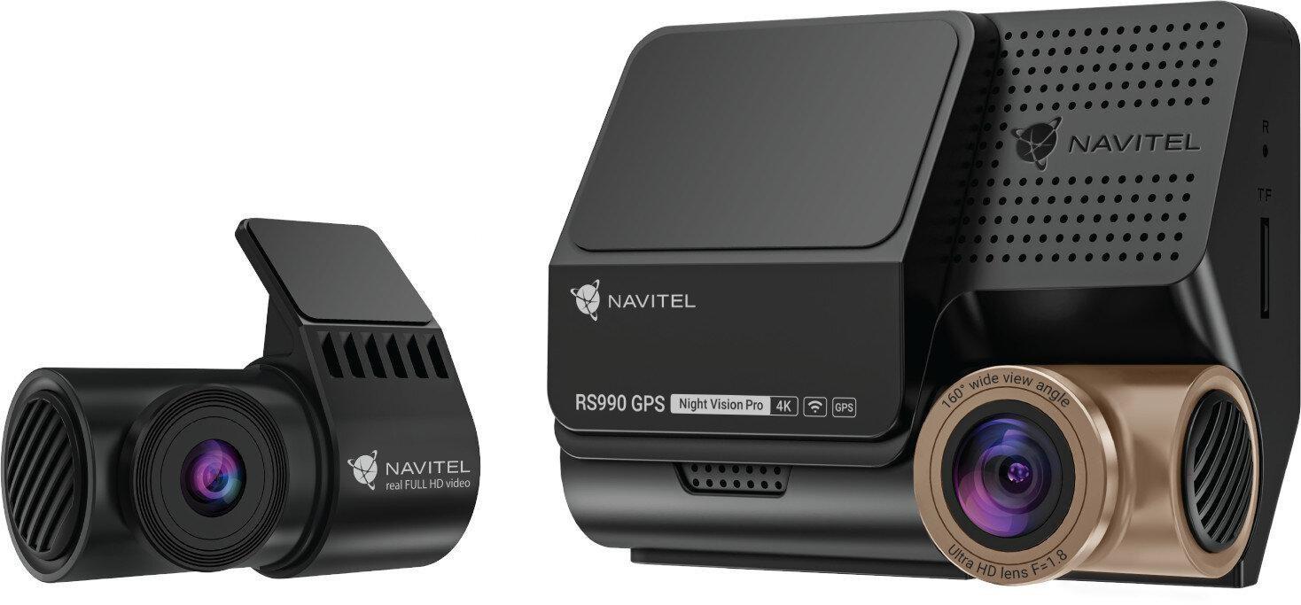 Navitel RS990 GPS Wi‑Fi 4K Dual - dashcam med for- og bagkamera billede