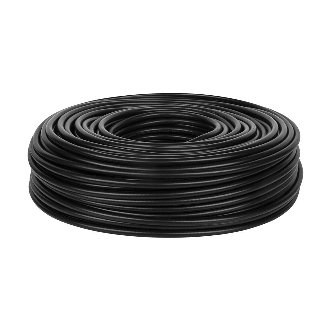 CABLETECH H1000 koaksialkabel – 100 m, sort billede