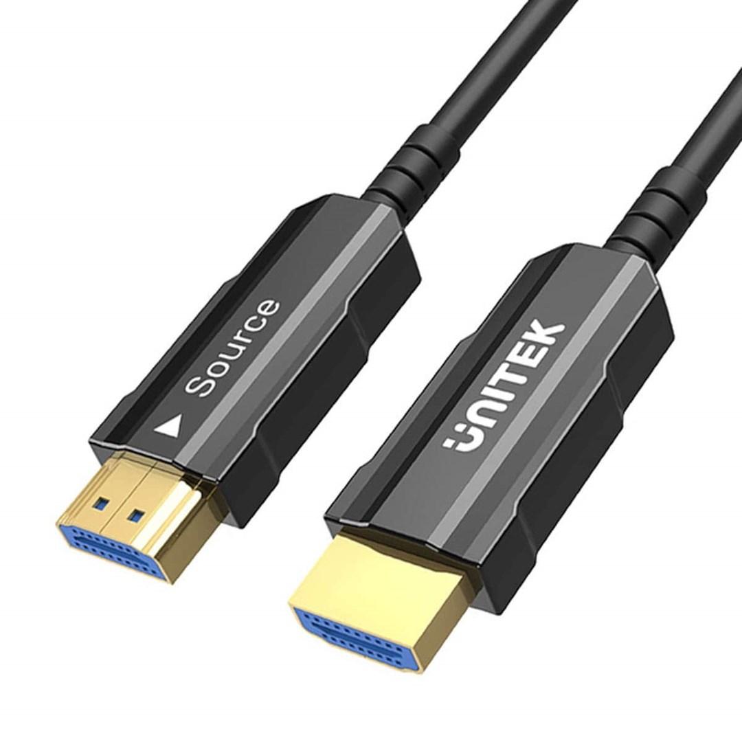 UNITEK HDMI 2.0 AOC optisk kabel 15 m – 4K 60 Hz billede