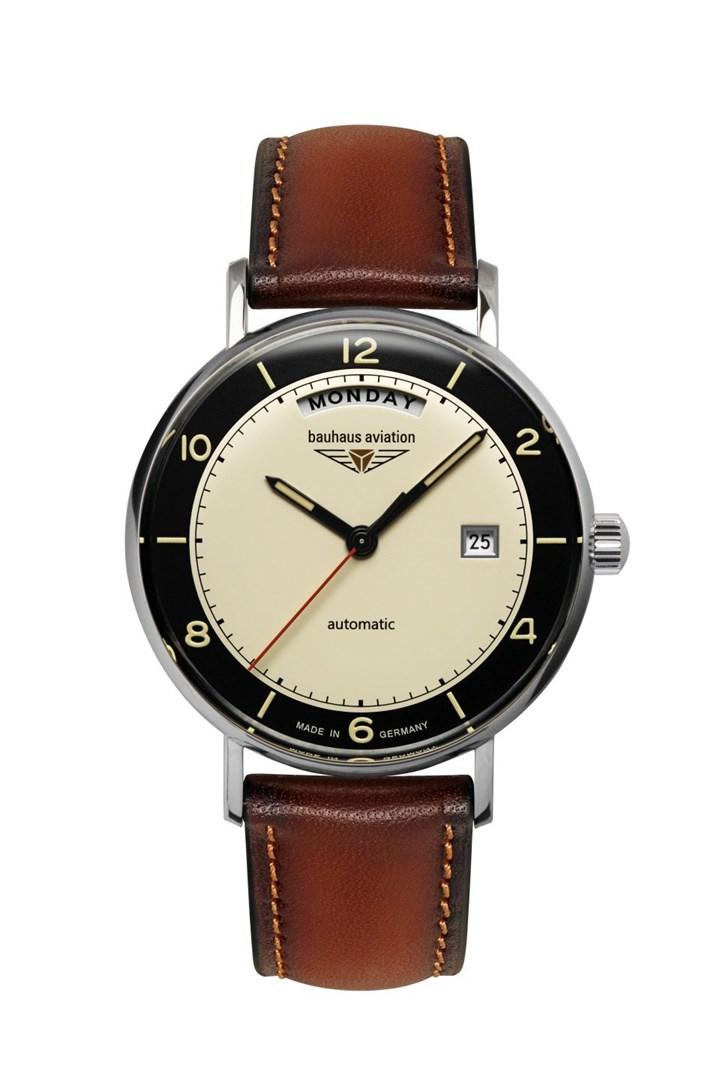 Bauhaus Aviation 24622 automatisk armbåndsur 41 mm billede