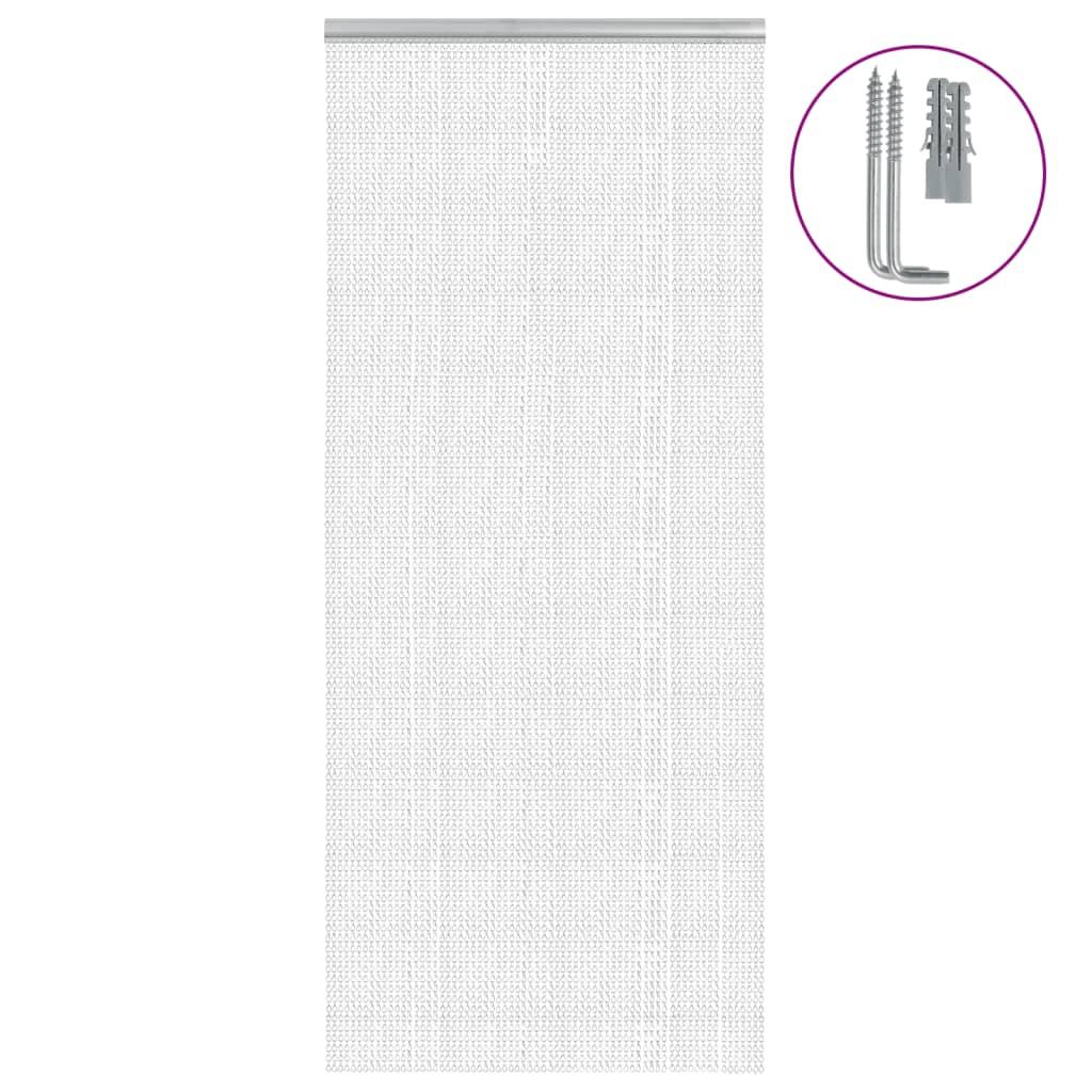 Insektskærm til dør 90x220 cm aluminium billede