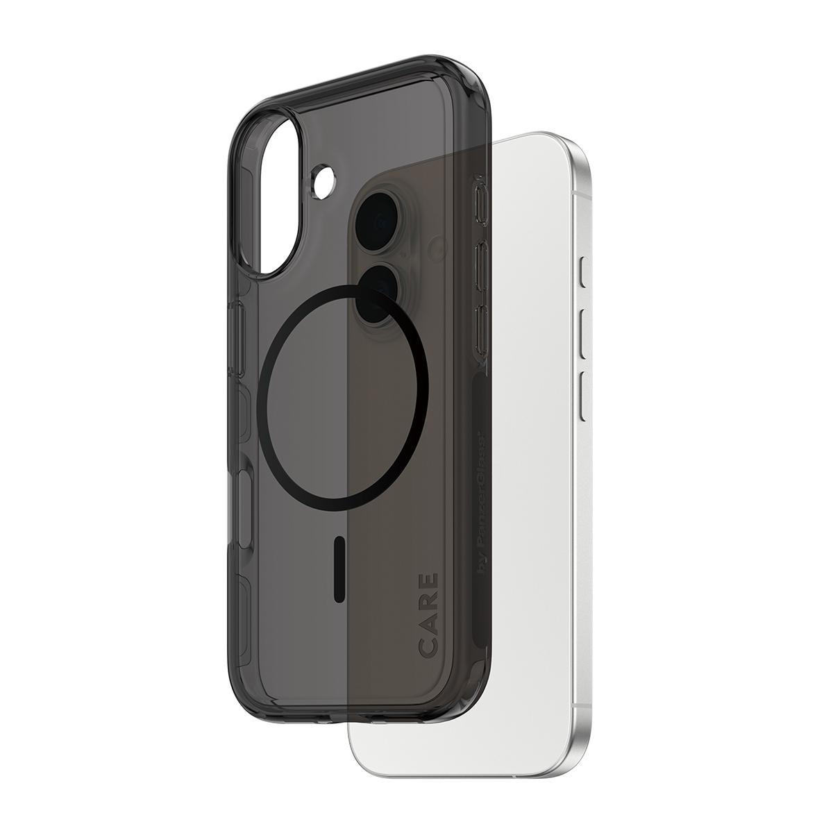 PanzerGlass CARE Flagship Case Urban Explorer Smokey med sort MagSafe - iPhone 17 beskyttelsescover billede