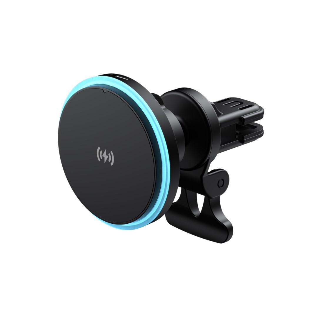 Havit W3032 trådløs biloplader 3‑i‑1 - sort billede