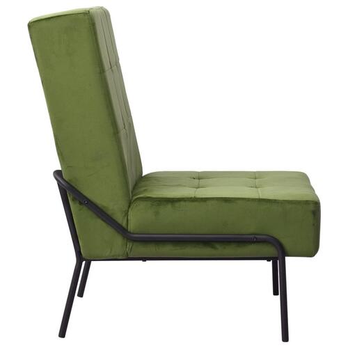 Lænestol 65x79x87 cm fløjl lysegrøn