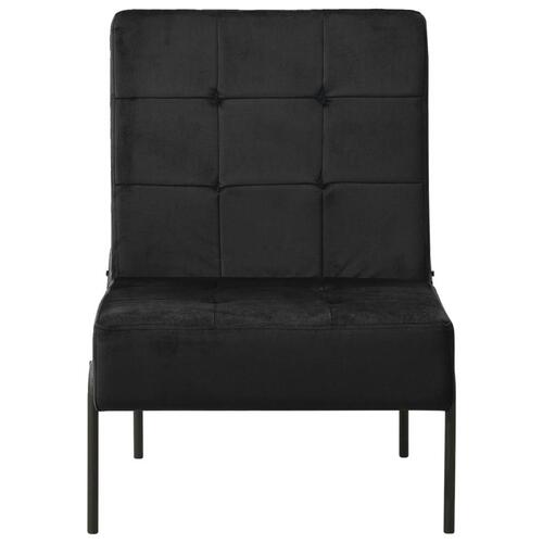 Lænestol 65x79x87 cm fløjl sort