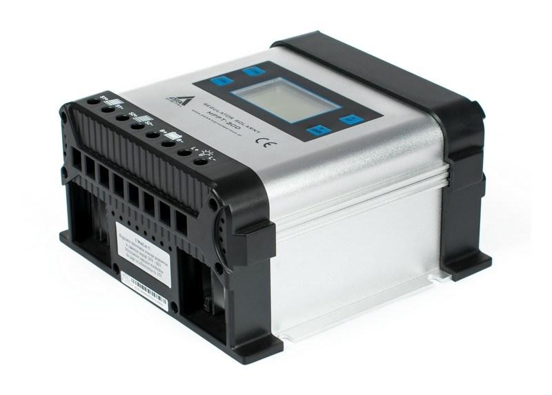 AZO Digital MPPT solcelleregulator 12/24 V - 30 A med LCD billede