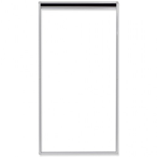 Insektnet til vindue plissé 80 × 160 cm - hvid ramme, sort net