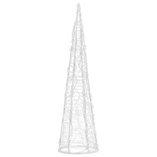 Dekorativ lyspyramide LED 60 cm akryl varm hvid