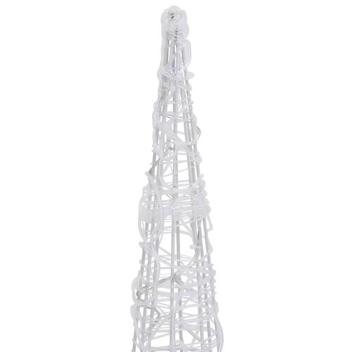 Dekorativ lyspyramide LED 120 cm akryl blå