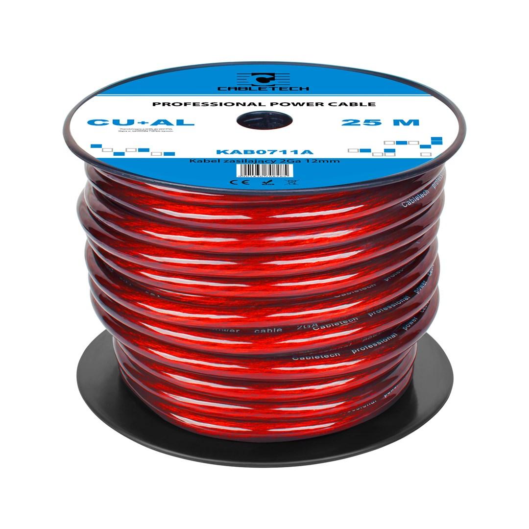 CABLETECH 2Ga CU+AL bilstrømkabel - Ø 12 mm, 25 m billede