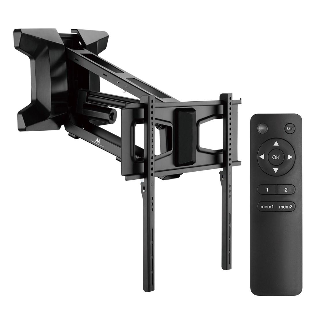 Maclean MC-891 elektrisk TV-vægbeslag med fjernbetjent højdejustering – 37–70", VESA op til 600×400, 35 kg billede