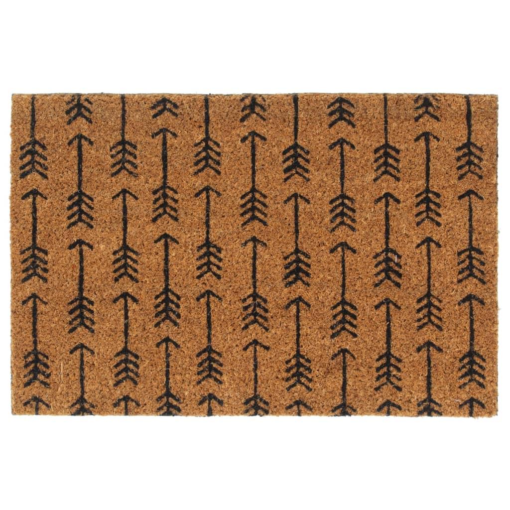 Dørmåtte 40x60 cm tuftet coir naturfarvet billede