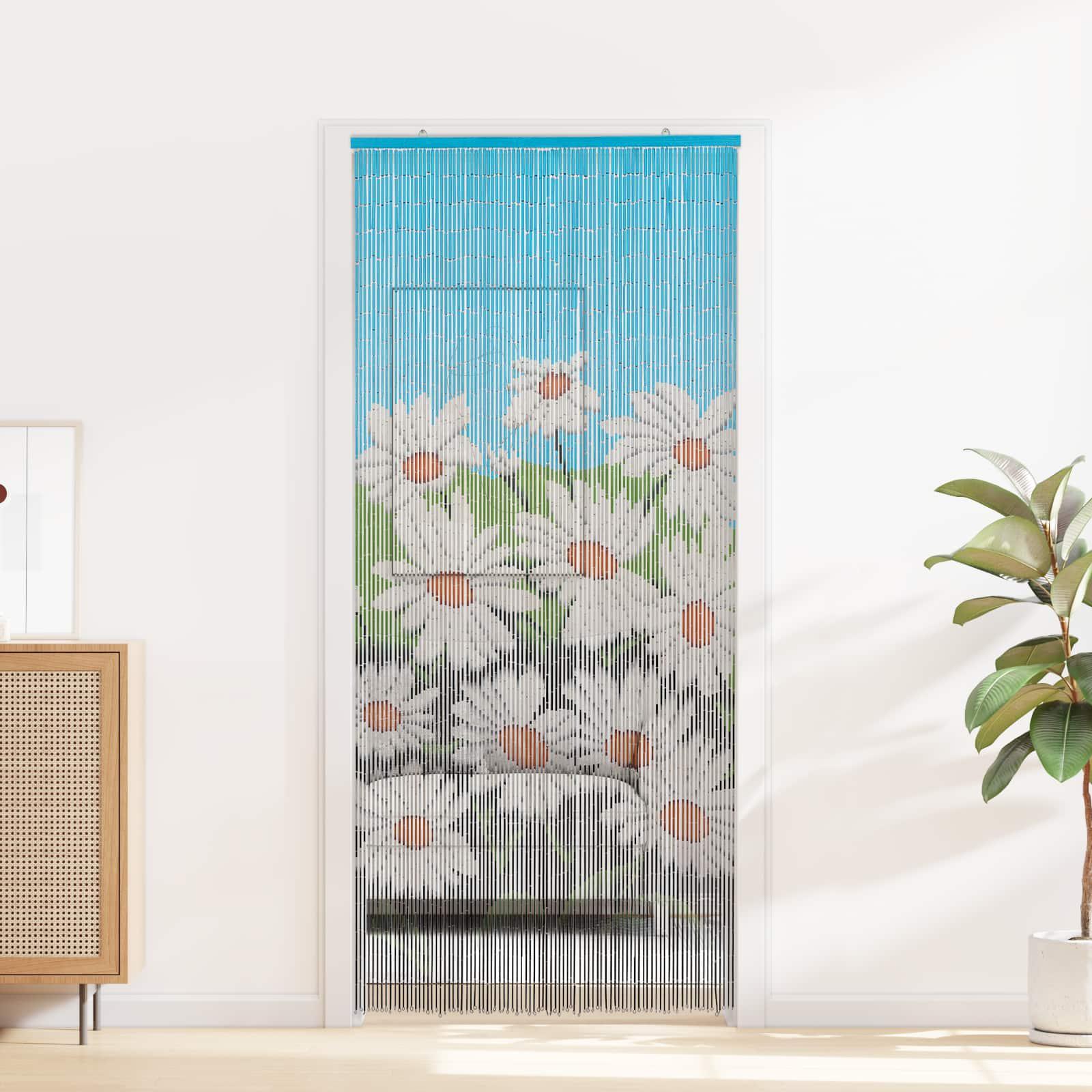 Insekt Dør Gardin flerfarvet 200 x 90 cm Bambus billede