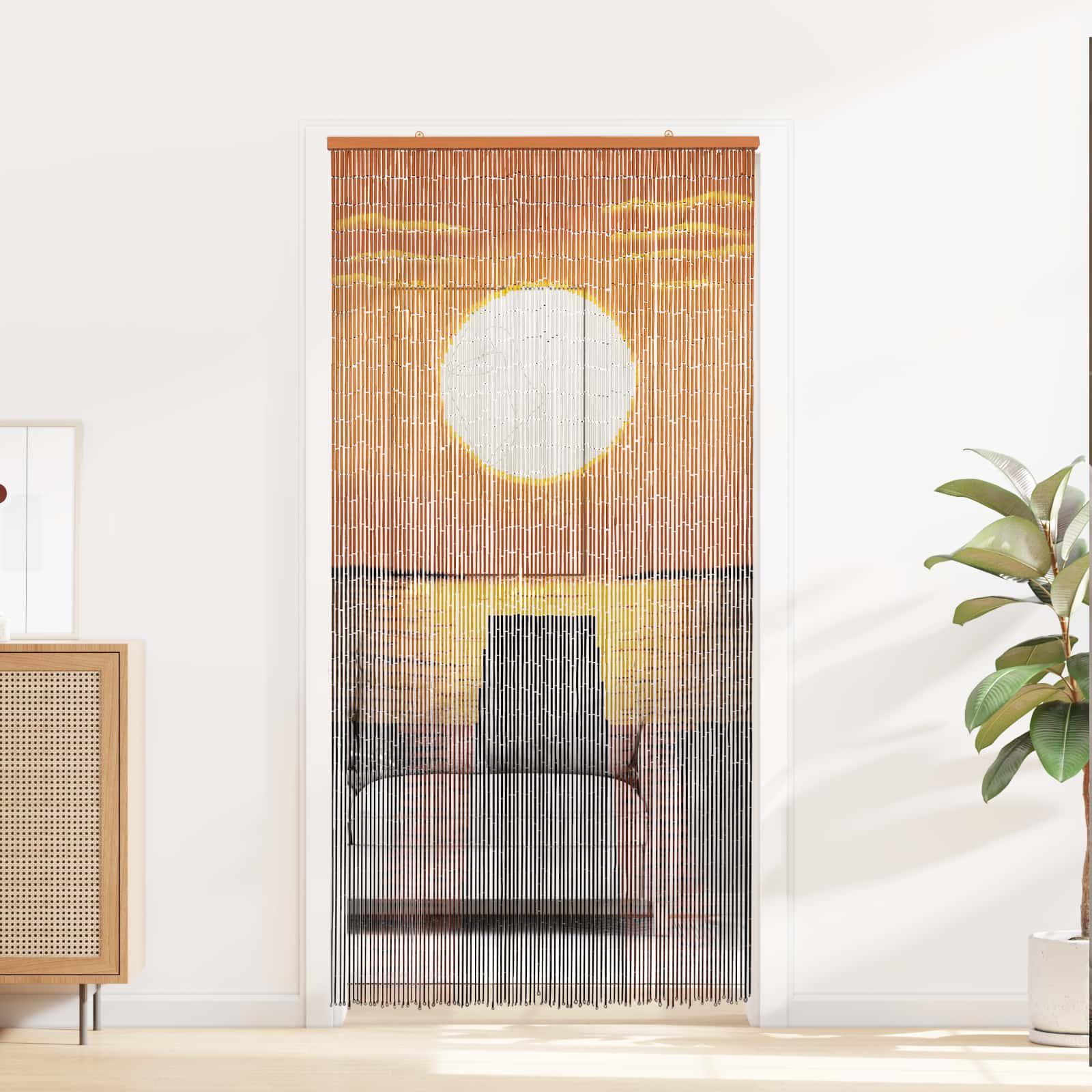 Insekt Dør Gardin flerfarvet 200 x 100 cm Bambus billede