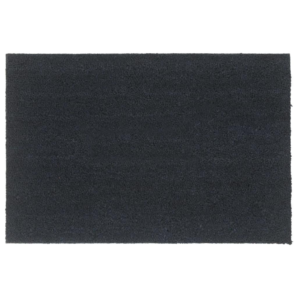 Dørmåtte 60x90 cm tuftet coir mørkegrå billede