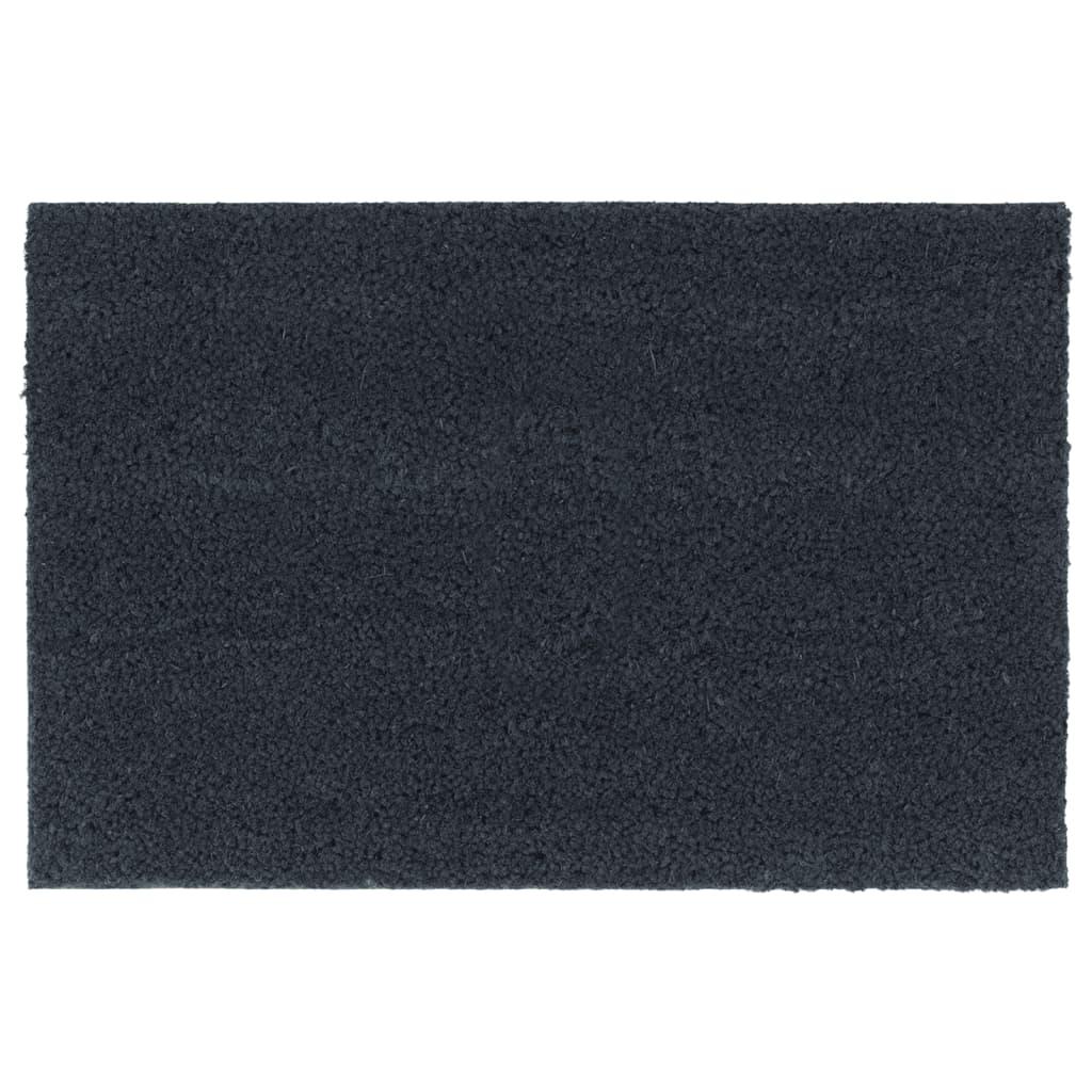 Dørmåtte 40x60 cm tuftet coir mørkegrå billede