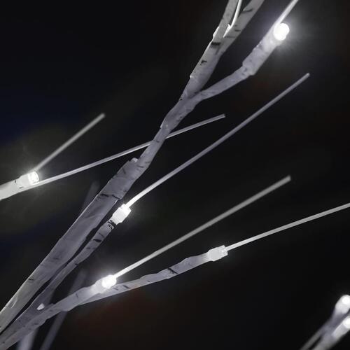 Juletræ 1,2 m 120 LED'er inde/ude piletræ koldt hvidt lys