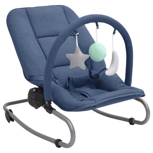 Skråstol til baby stål marineblå