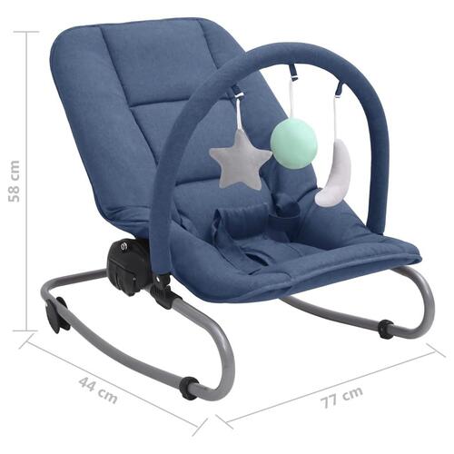 Skråstol til baby stål marineblå