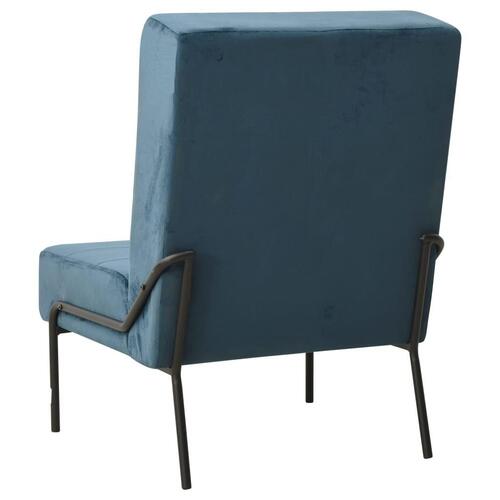 Lænestol 65x79x87 cm fløjl blå