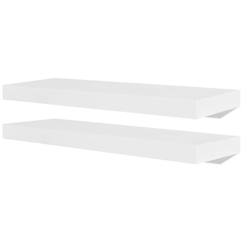 Væghylder 4 stk. 60 cm hvid
