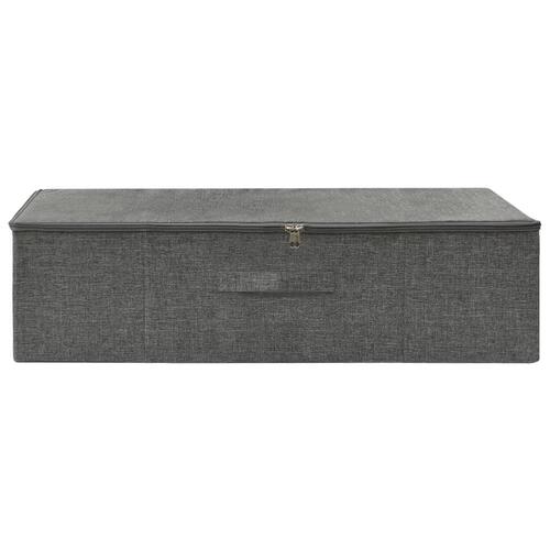Opbevaringskasse 70x40x18 cm stof antracitgrå