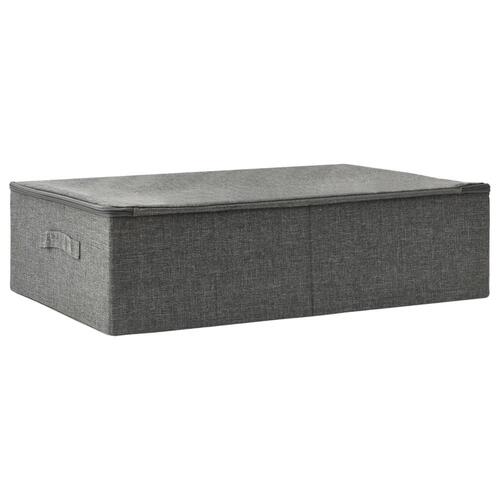 Opbevaringskasse 70x40x18 cm stof antracitgrå
