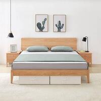Opbevaringskasser 2 stk. 70x40x18 cm stof cremefarvet