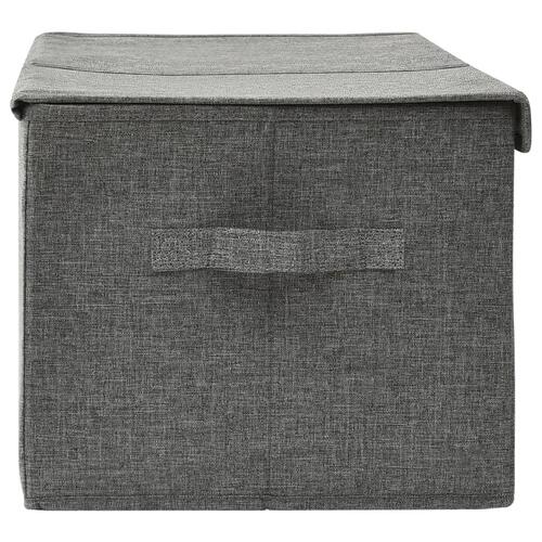 Opbevaringskasse 50x30x25 cm stof antracitgrå