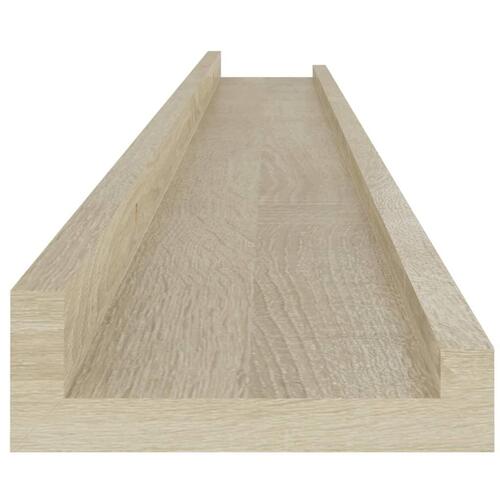 Væghylder 4 stk. 100x9x3 cm sonoma-eg