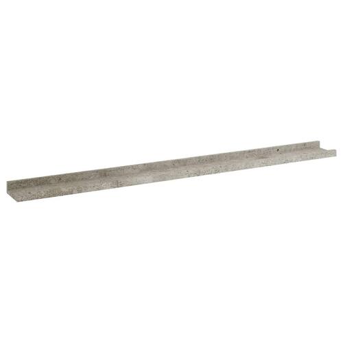 Væghylder 2 stk. 100x9x3 cm betongrå