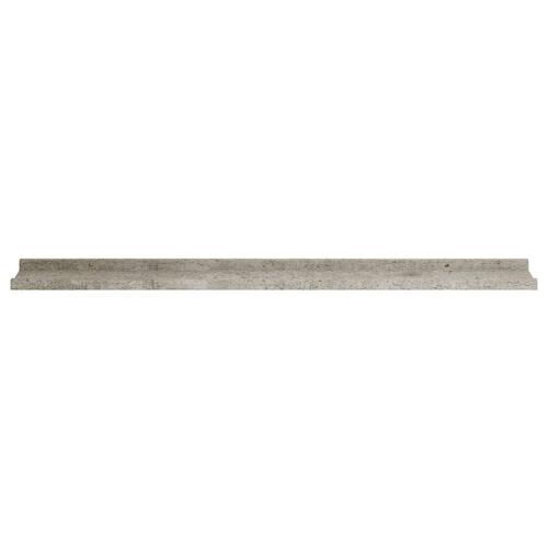 Væghylder 2 stk. 100x9x3 cm betongrå