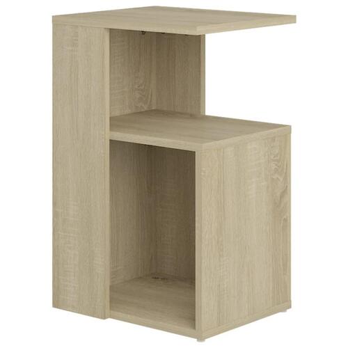 Sidebord 36x30x56 cm konstrueret træ sonoma eg