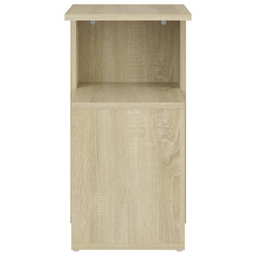 Sidebord 36x30x56 cm konstrueret træ sonoma eg